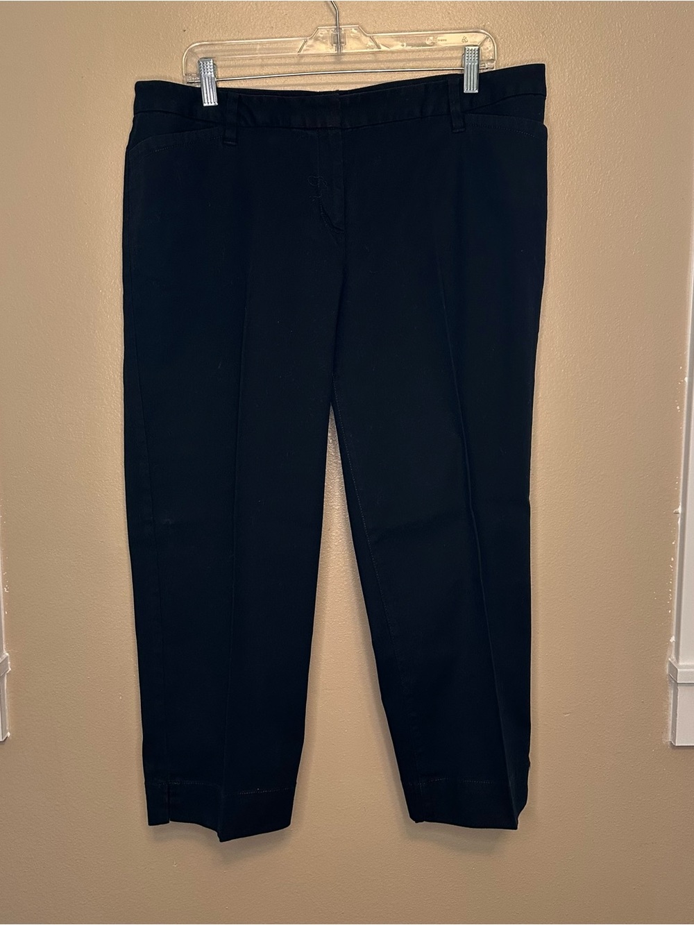liz & co. Black Cropped Ankle Pants